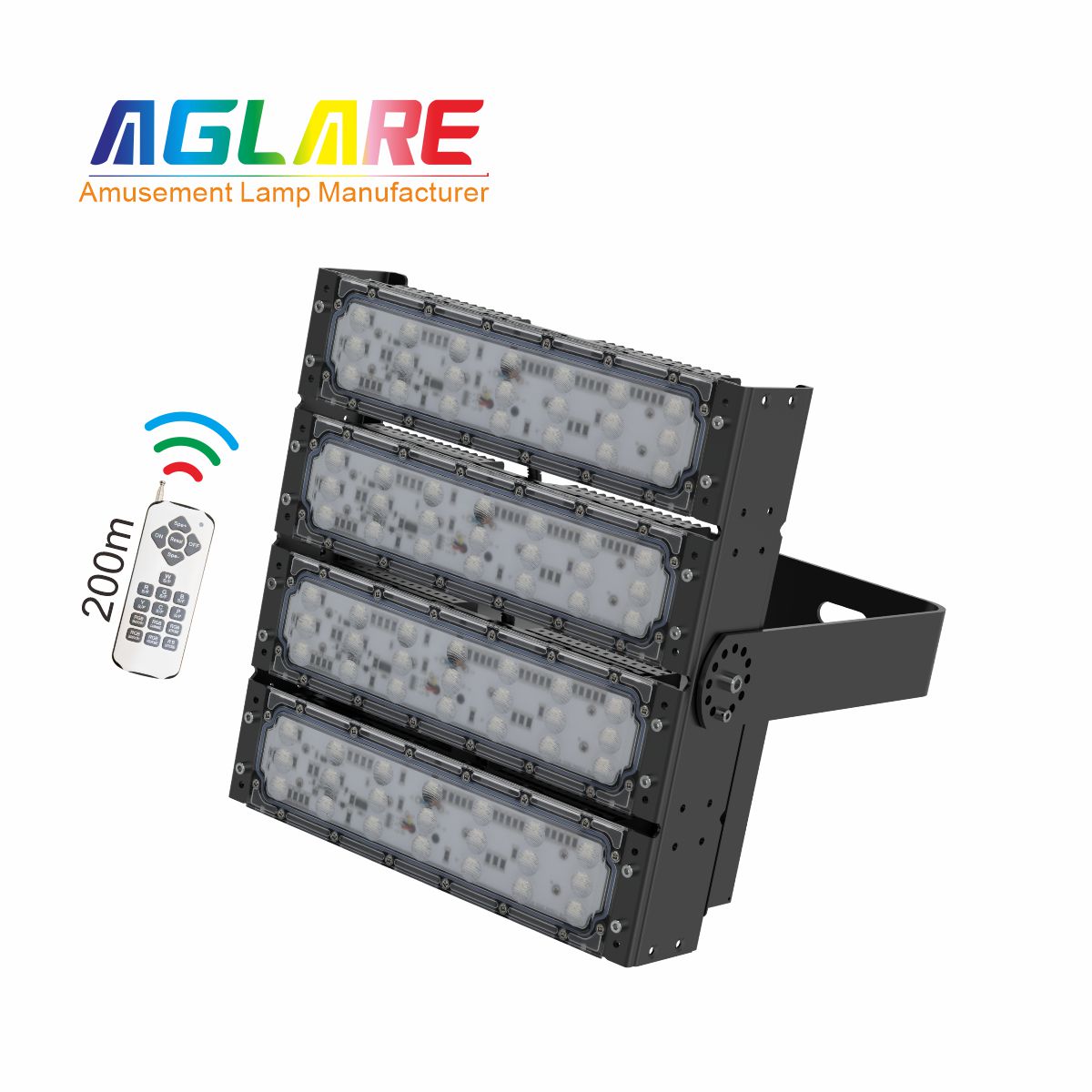 200W RGB彩色投光灯,变色户外射灯带？仄
